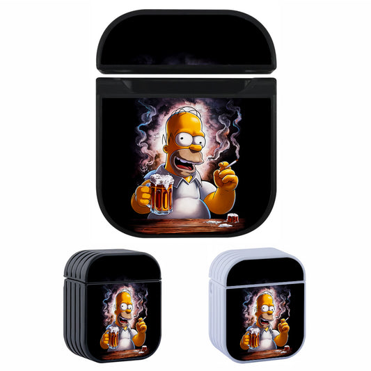 Homer Simpson Loves Beer Apple AirPods Case-AirPod Case-Altracase