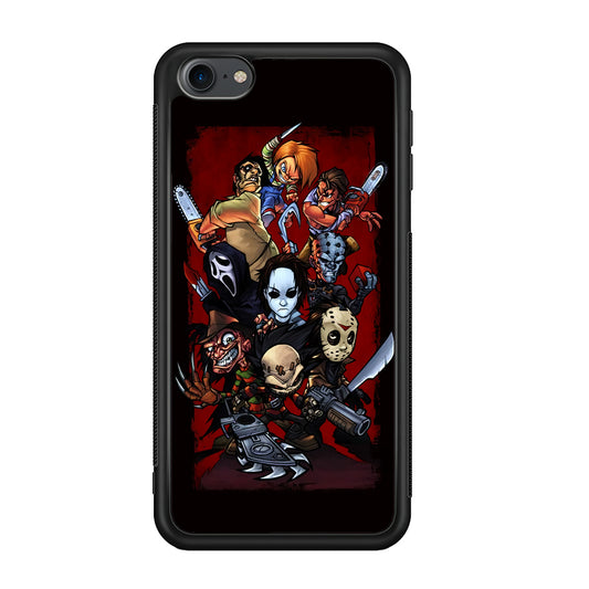 Horror Character Cartoon iPod Touch 6 Case-Phone Case-Rubber White (2D Case)-Altracase