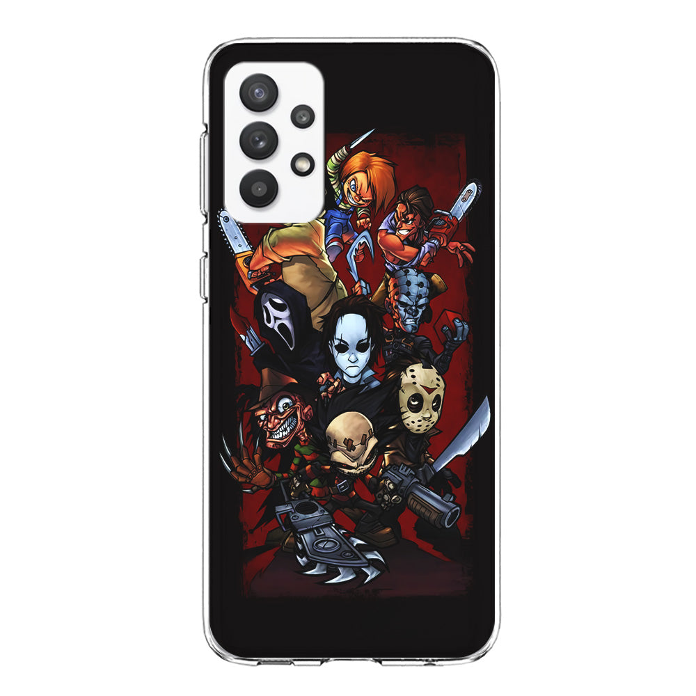 Horror Character Cartoon Samsung Galaxy A32 Case-Phone Case-Clear Soft Case-Altracase