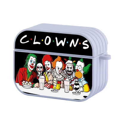 Horror Clowns Halloween Hard Plastic Case Cover For Apple Airpods Pro