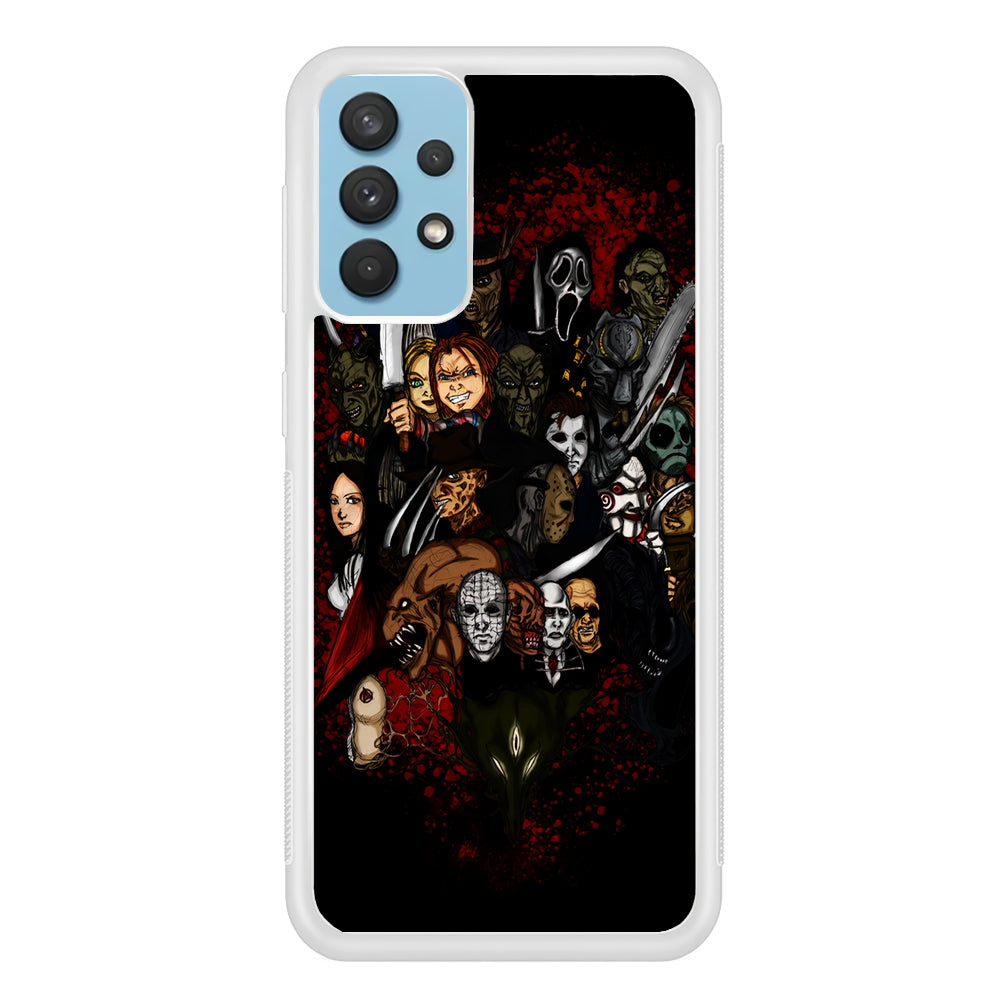 Horror Movie Character Samsung Galaxy A32 Case-Phone Case-Rubber White (2D Case)-Altracase