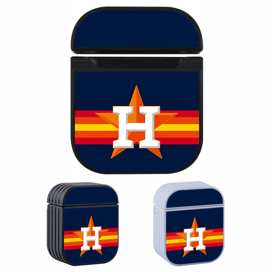 Houston Astros Logo Baseball Hard Plastic Case Cover For Apple Airpods
