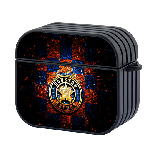 Houston Astros Logo Glitter Hard Plastic Case Cover For Apple AirPods 4 - AirPod Case - Altracase