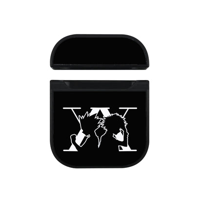 Hunter x Hunter Logo Silhouette Apple AirPods Case-AirPod Case-Black-Altracase