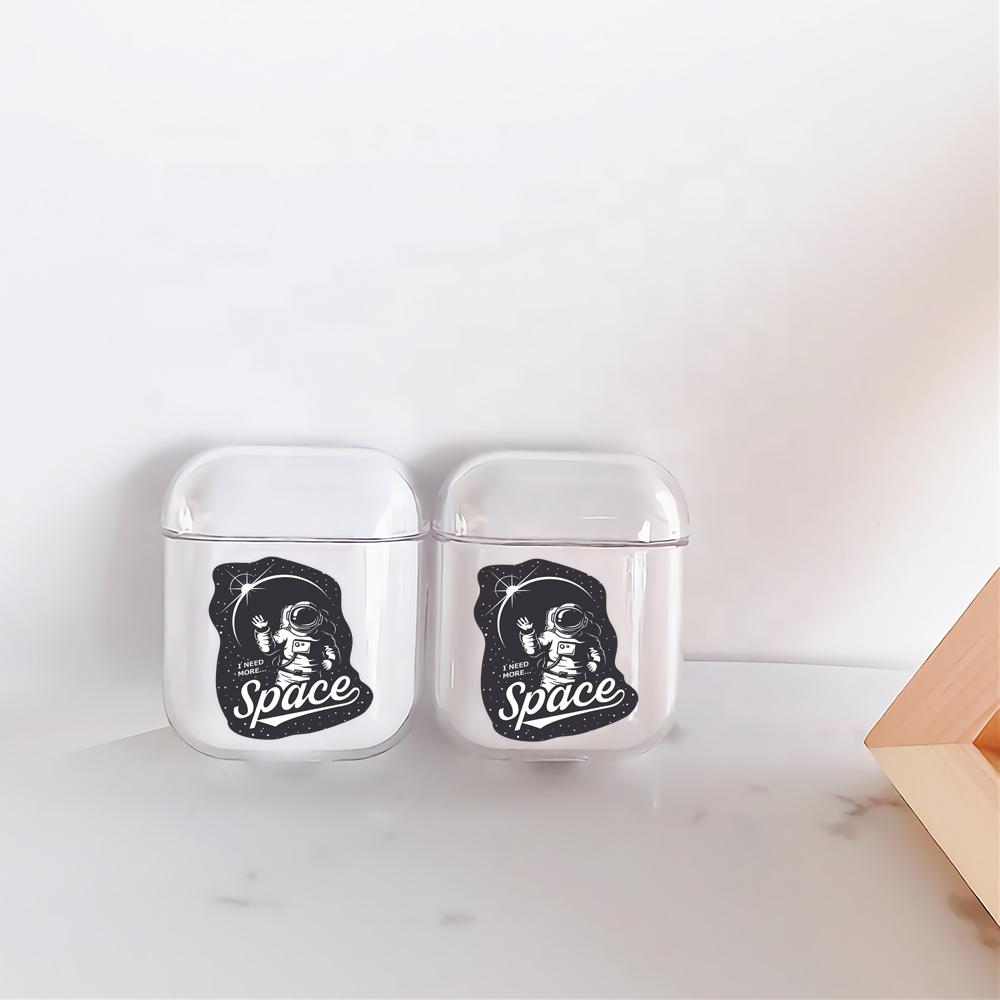 I Need More Space Hard Plastic Protective Clear Case Cover For Apple Airpods-AirPod Case-Altracase