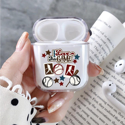 I Love This Game Baseball Hard Plastic Protective Clear Case Cover For Apple Airpods-AirPod Case-Altracase