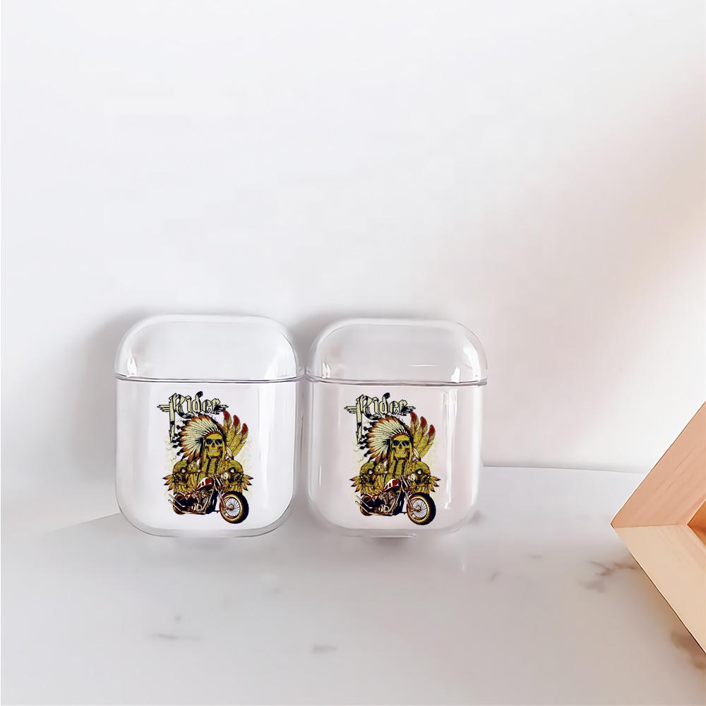 Indian Chief Skull Rider Hard Plastic Protective Clear Case Cover For Apple Airpods-AirPod Case-Altracase