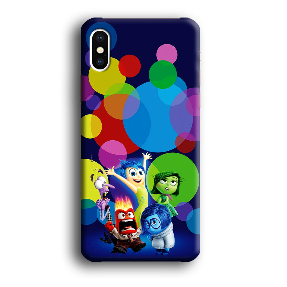 Inside Out Colorful Circle iPhone Xs Max Case