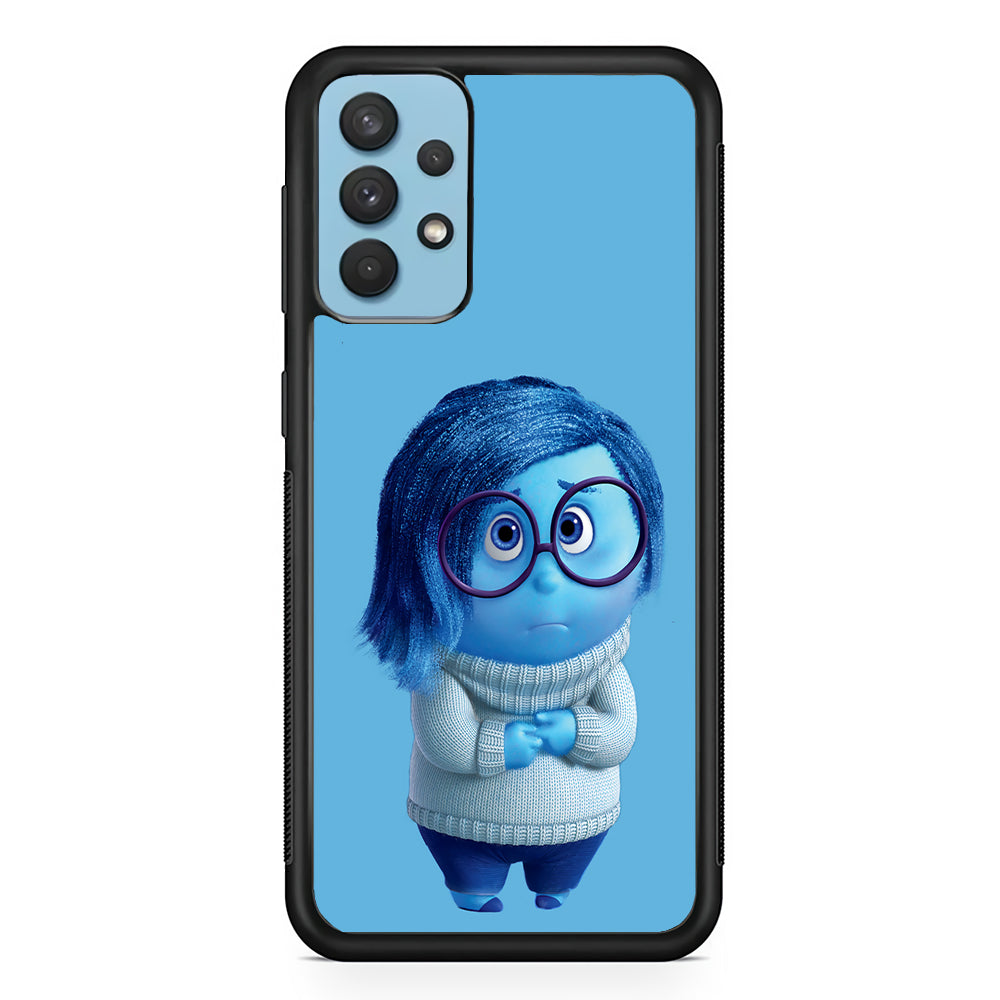 Inside Out Sadness Blue Samsung Galaxy A32 Case-Phone Case-Rubber Black (2D Case)-Altracase