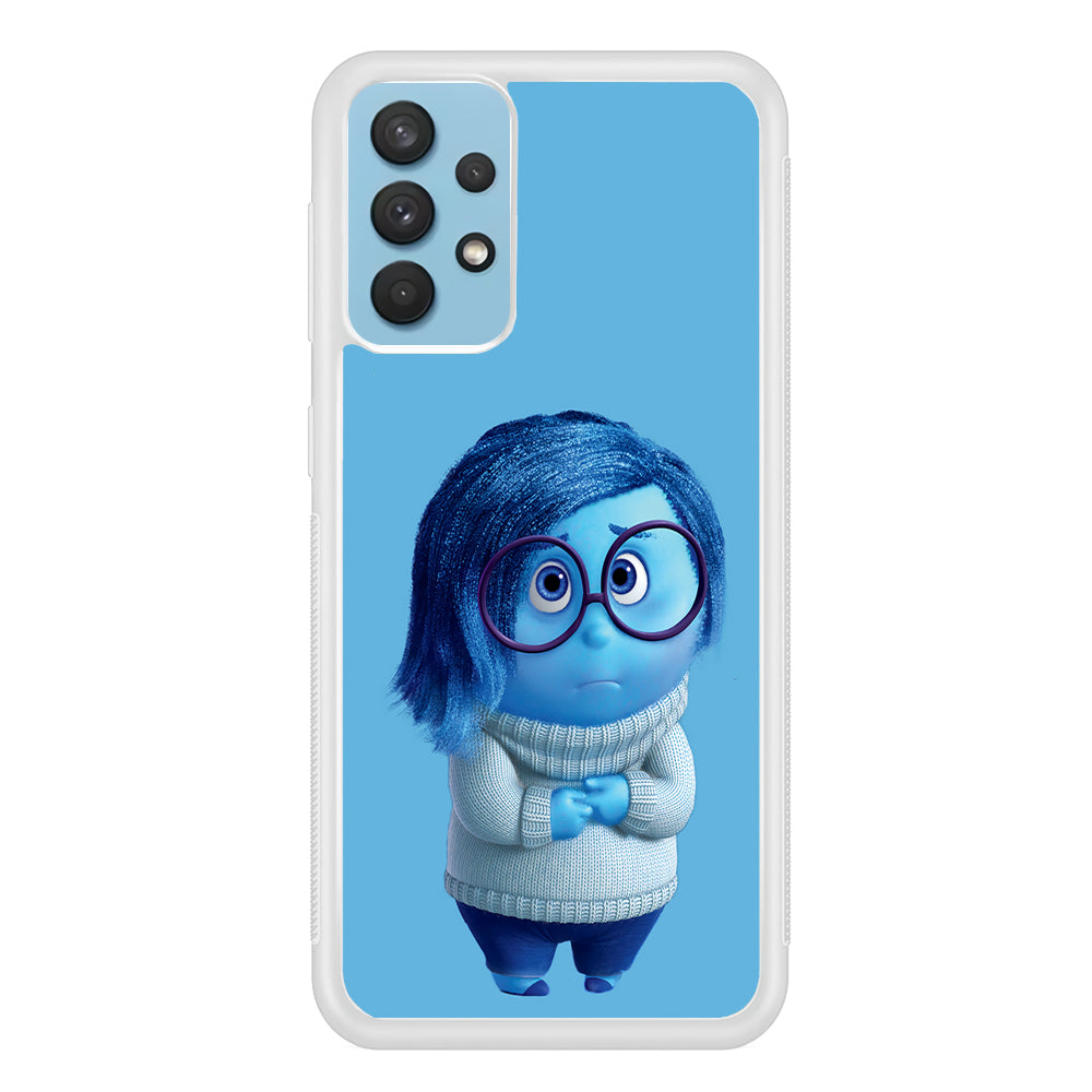 Inside Out Sadness Blue Samsung Galaxy A32 Case-Phone Case-Rubber White (2D Case)-Altracase