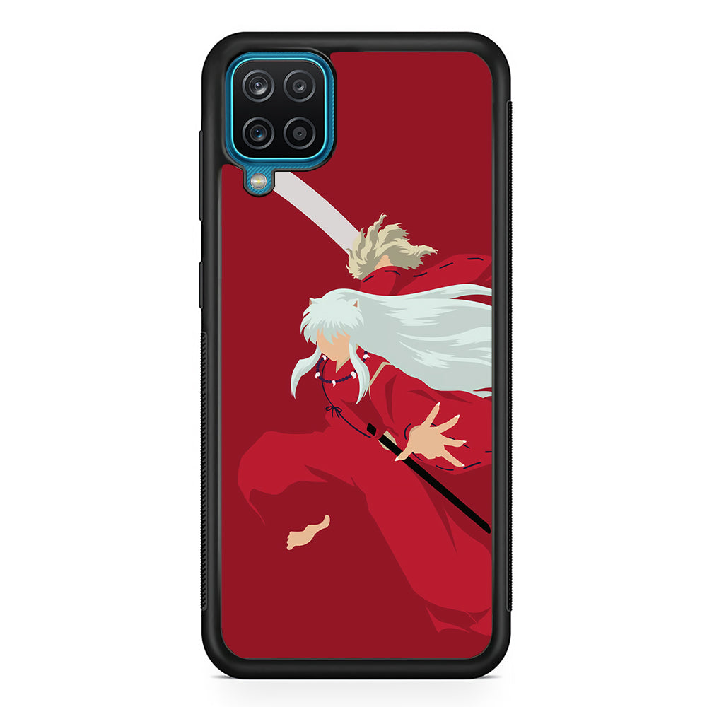 Inuyasha Red Background Samsung Galaxy A12 Case