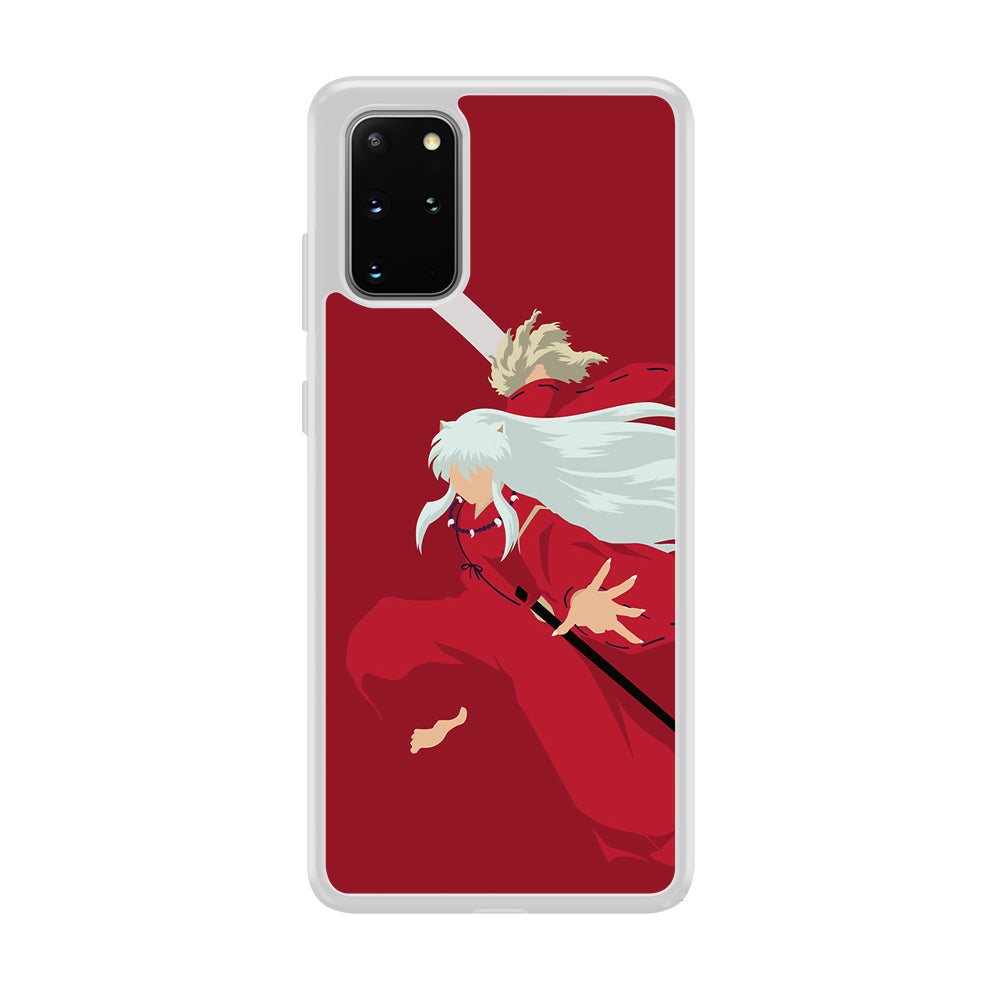 Inuyasha Red Background Samsung Galaxy S20 Plus Case