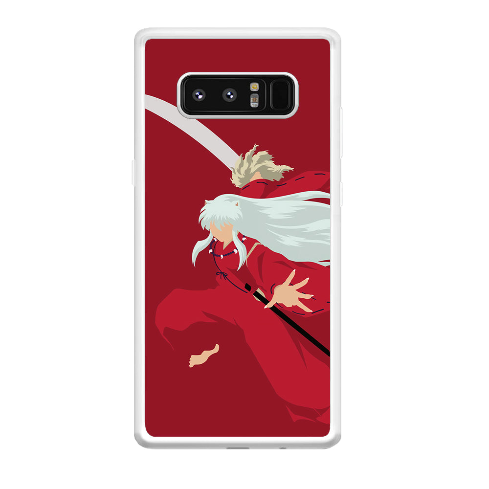 Inuyasha Red Background Samsung Galaxy Note 8 Case