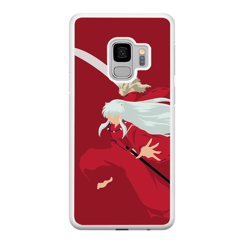 Inuyasha Red Background Samsung Galaxy S9 Case