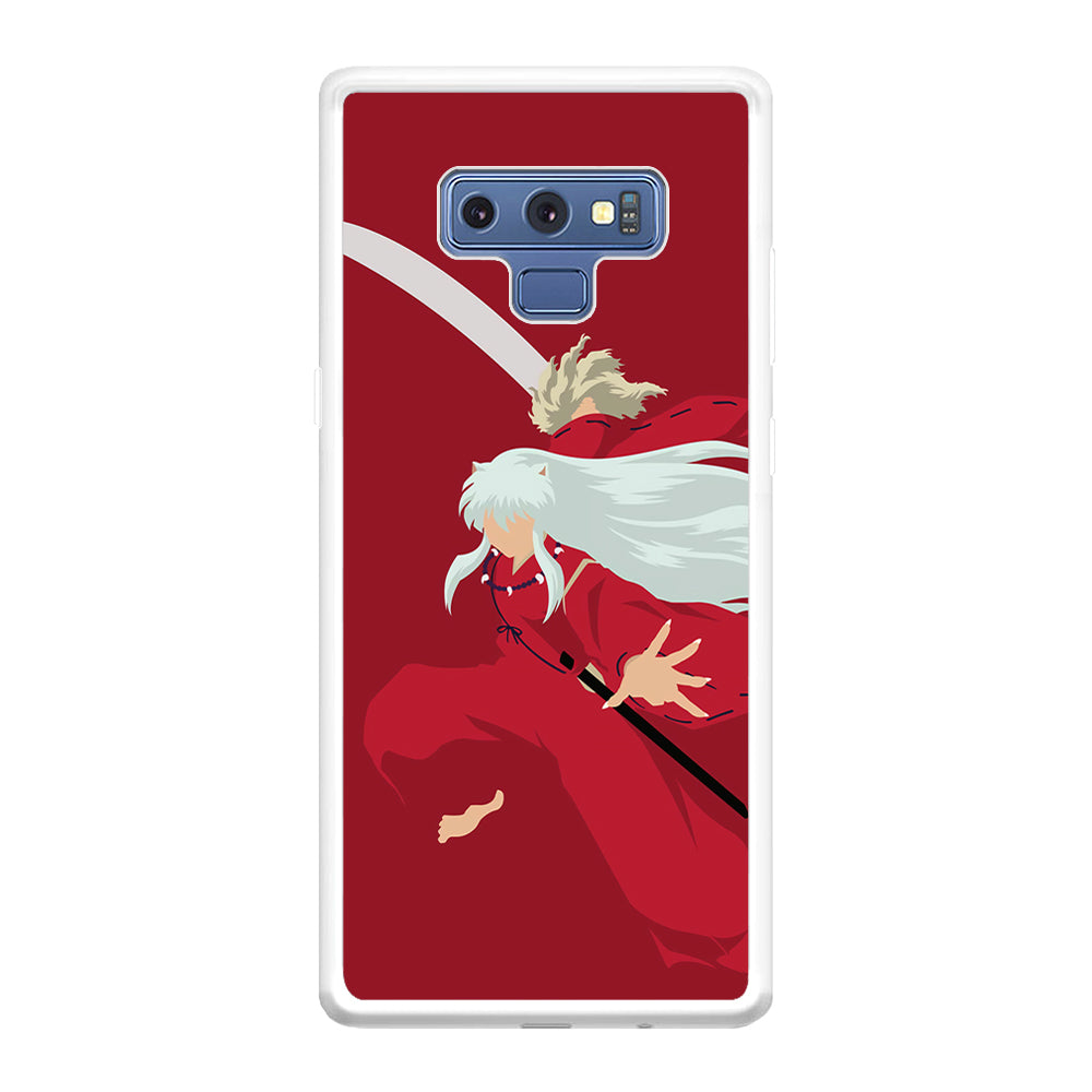 Inuyasha Red Background Samsung Galaxy Note 9 Case