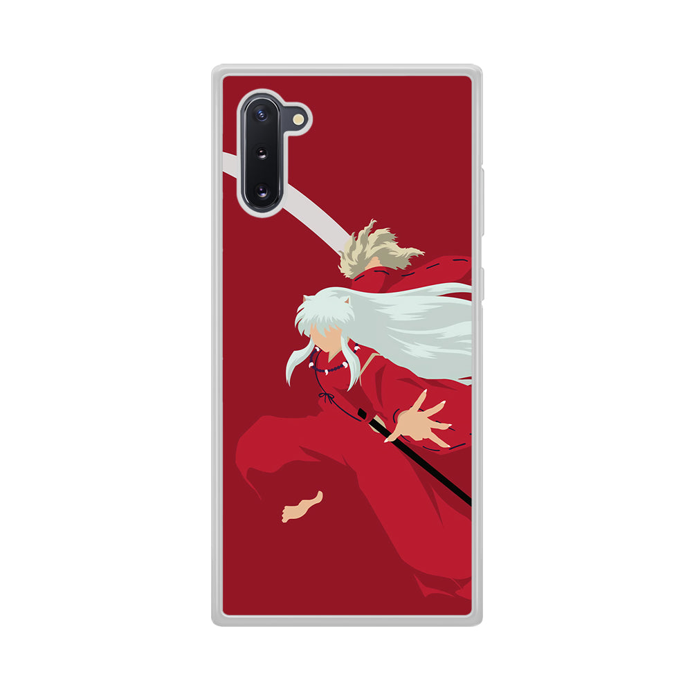 Inuyasha Red Background  Samsung Galaxy Note 10 Case