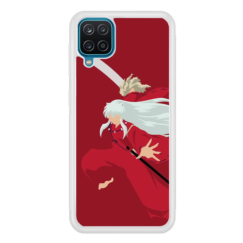 Inuyasha Red Background Samsung Galaxy A12 Case