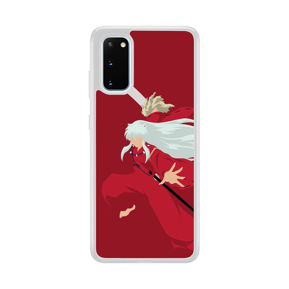 Inuyasha Red Background Samsung Galaxy S20 Case