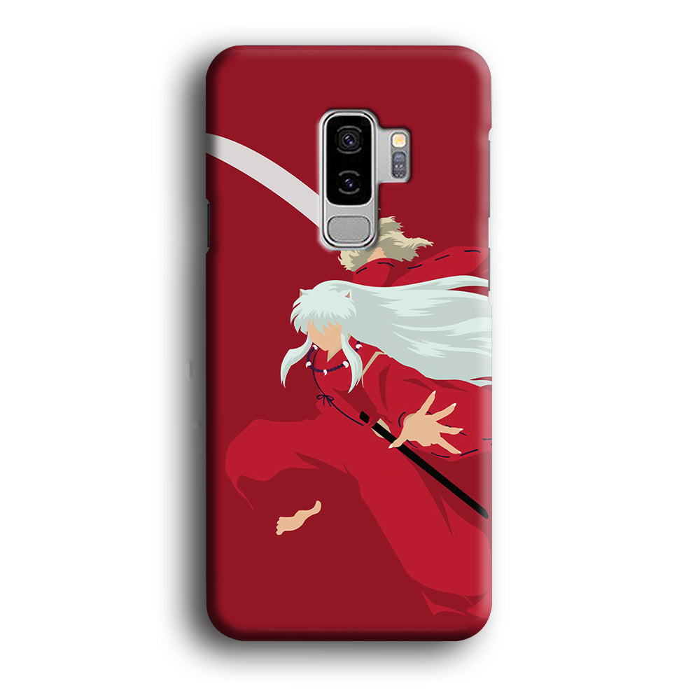 Inuyasha Red Background Samsung Galaxy S9 Plus Case