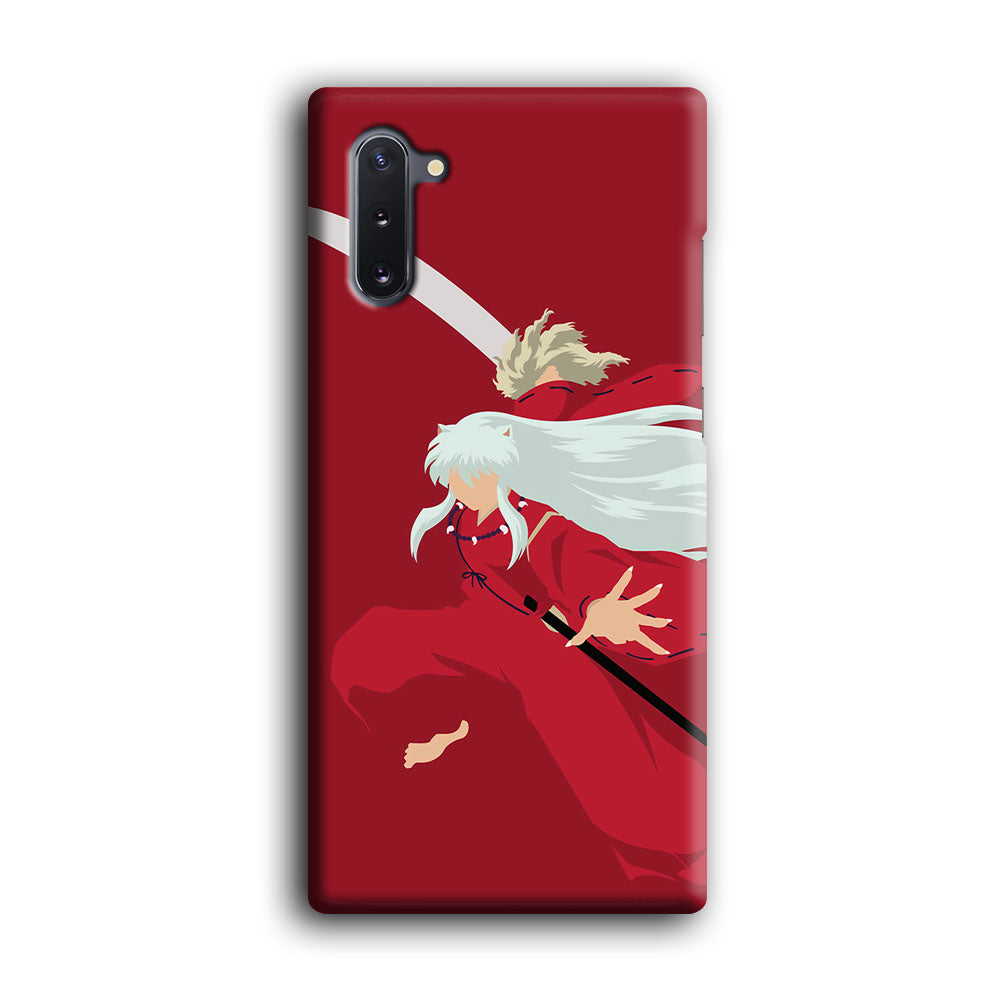 Inuyasha Red Background  Samsung Galaxy Note 10 Case