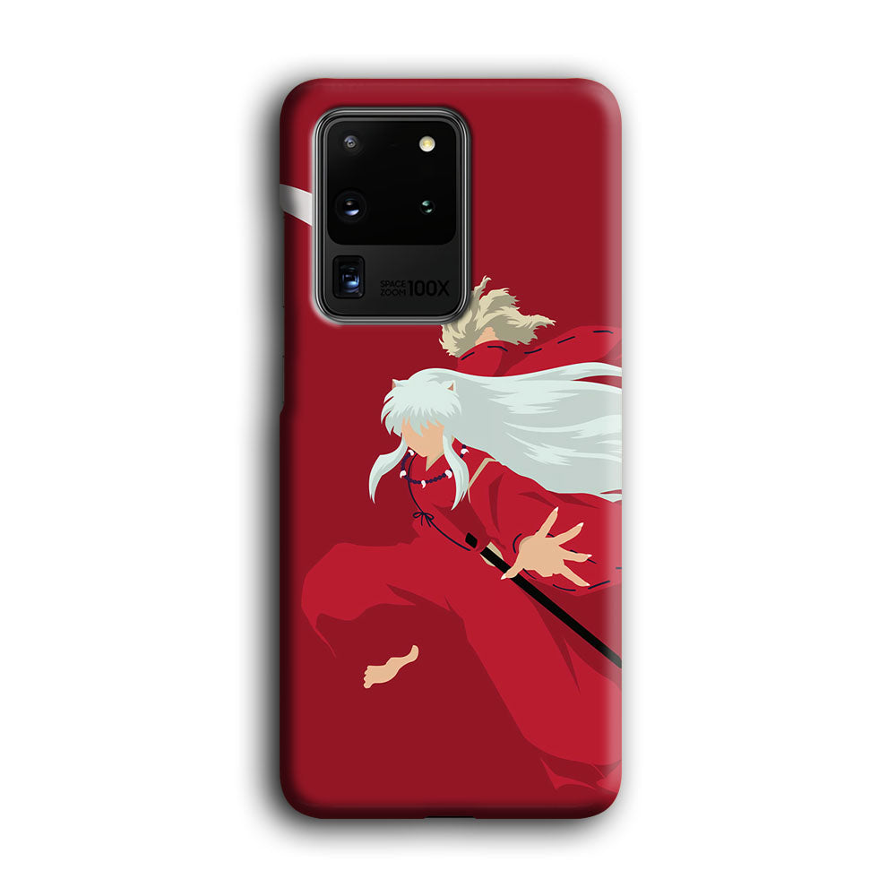 Inuyasha Red Background Samsung Galaxy S20 Ultra Case