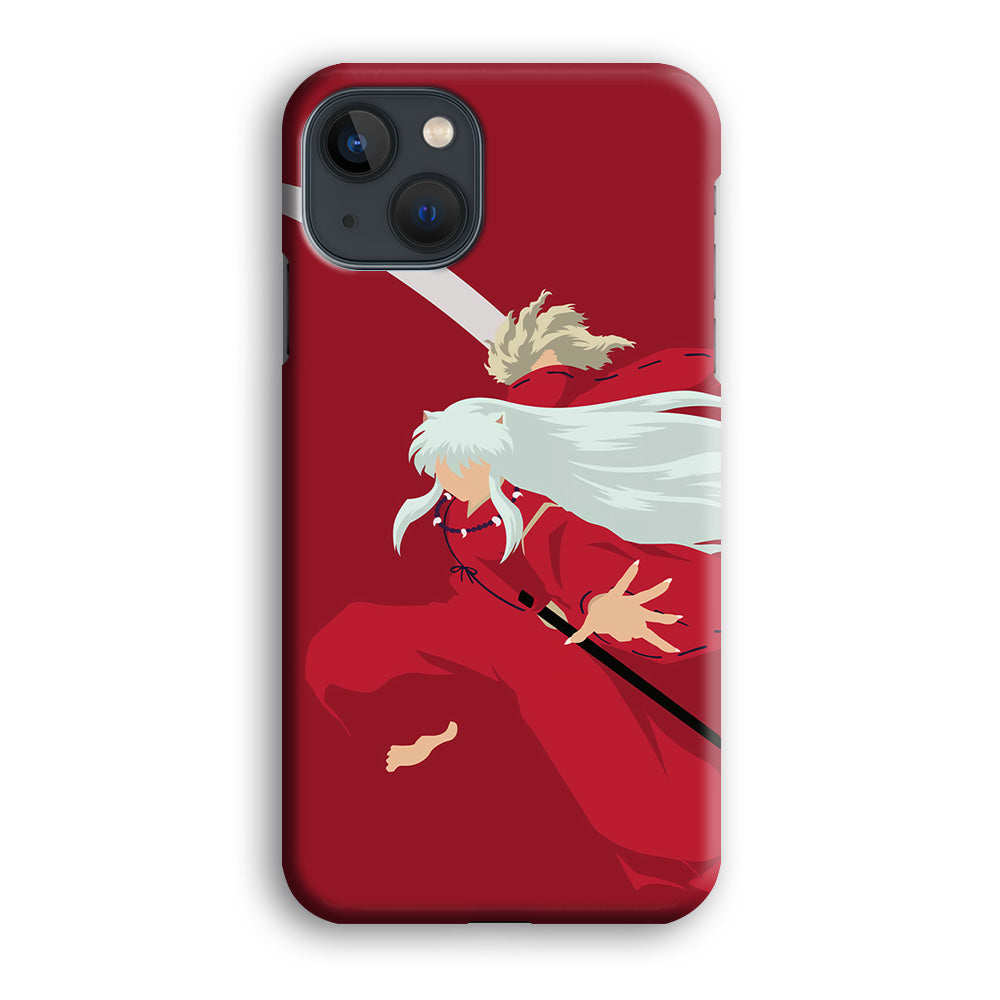 Inuyasha Red Background iPhone 14 Plus Case