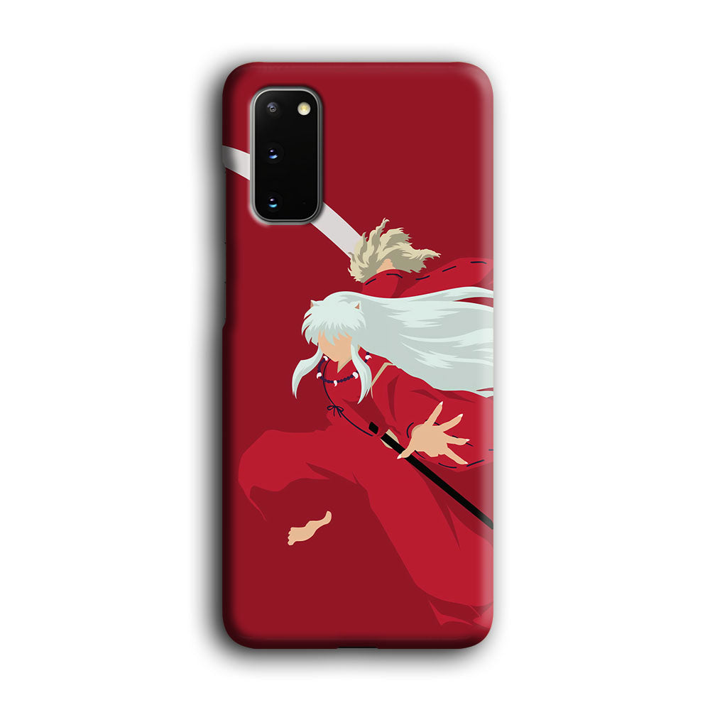 Inuyasha Red Background Samsung Galaxy S20 Case