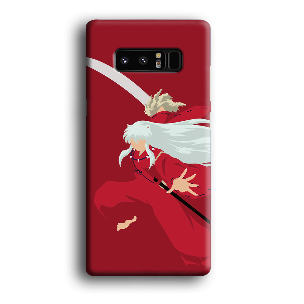 Inuyasha Red Background Samsung Galaxy Note 8 Case