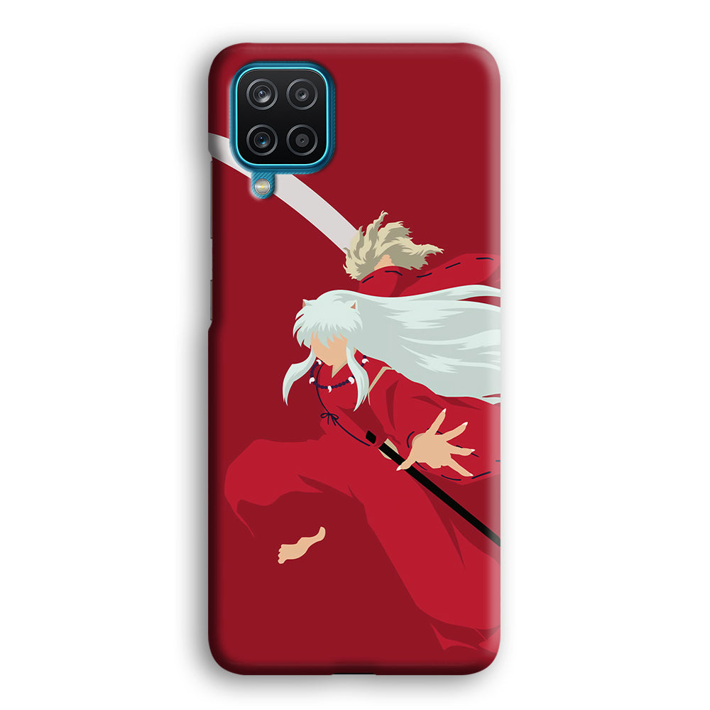 Inuyasha Red Background Samsung Galaxy A12 Case