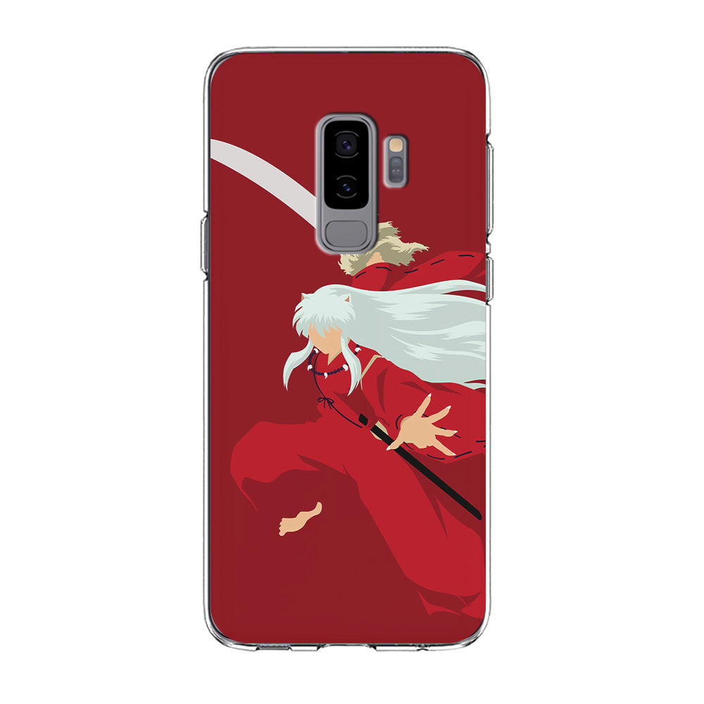 Inuyasha Red Background Samsung Galaxy S9 Plus Case