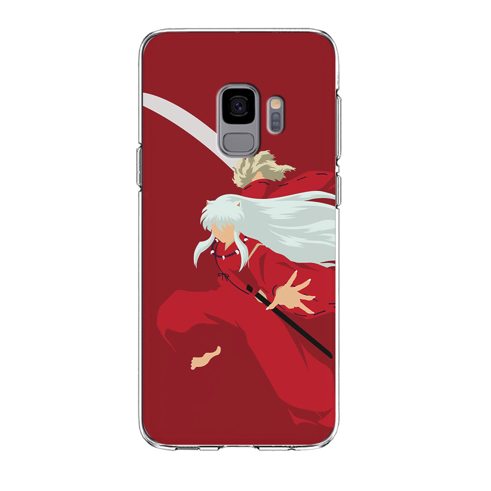 Inuyasha Red Background Samsung Galaxy S9 Case