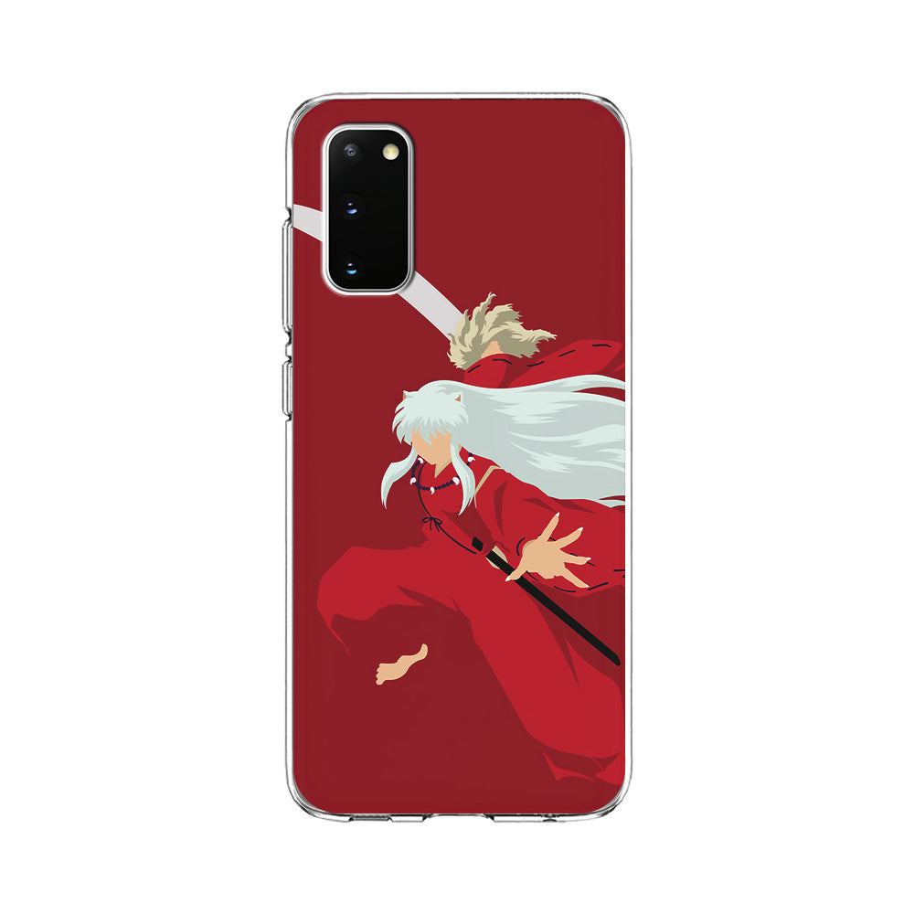 Inuyasha Red Background Samsung Galaxy S20 Case