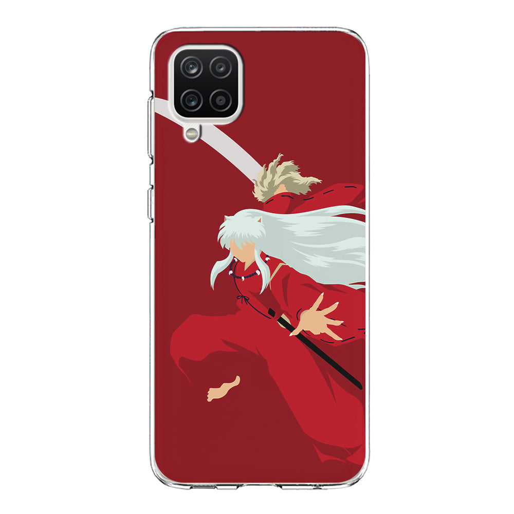 Inuyasha Red Background Samsung Galaxy A12 Case