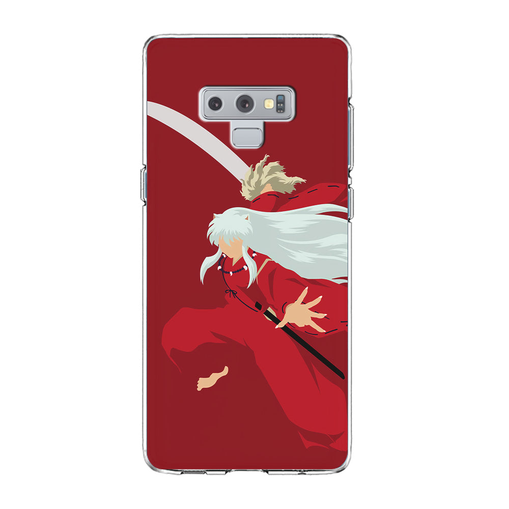 Inuyasha Red Background Samsung Galaxy Note 9 Case