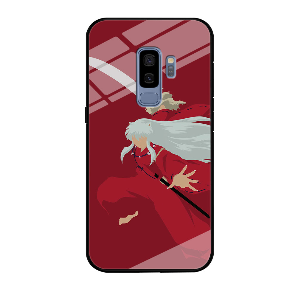 Inuyasha Red Background Samsung Galaxy S9 Plus Case