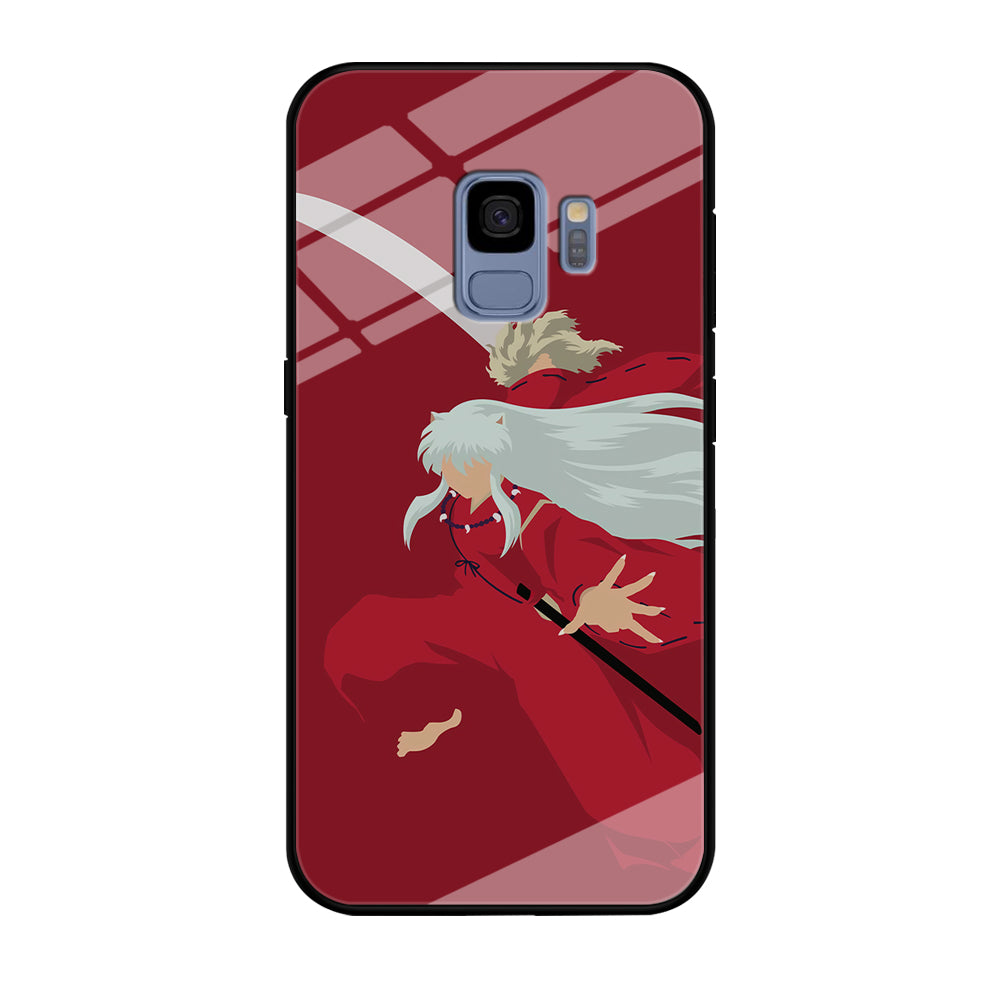 Inuyasha Red Background Samsung Galaxy S9 Case