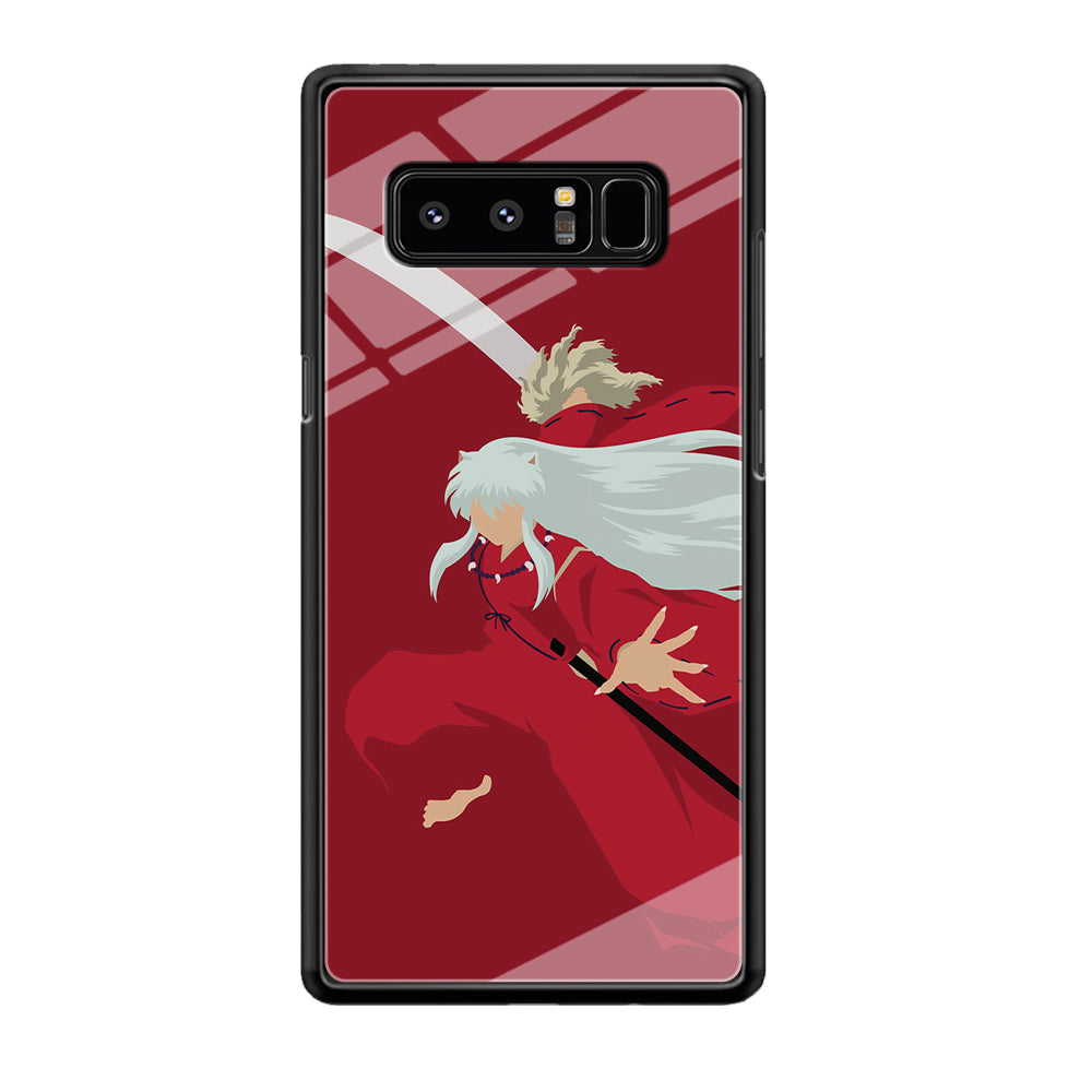 Inuyasha Red Background Samsung Galaxy Note 8 Case