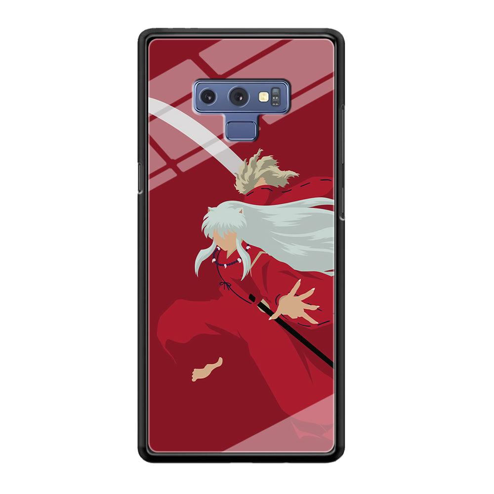 Inuyasha Red Background Samsung Galaxy Note 9 Case