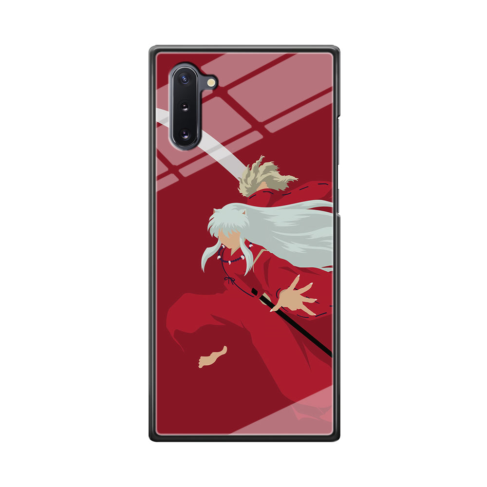 Inuyasha Red Background  Samsung Galaxy Note 10 Case