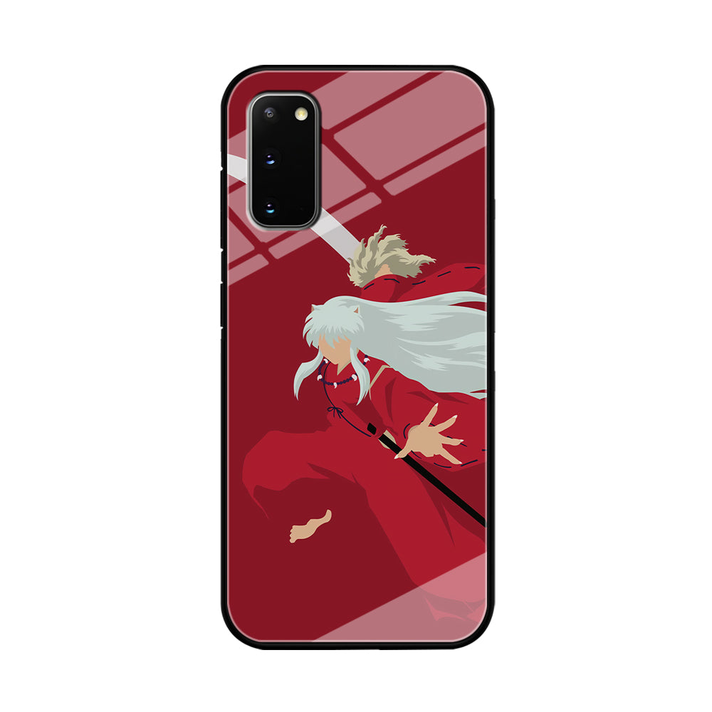 Inuyasha Red Background Samsung Galaxy S20 Case