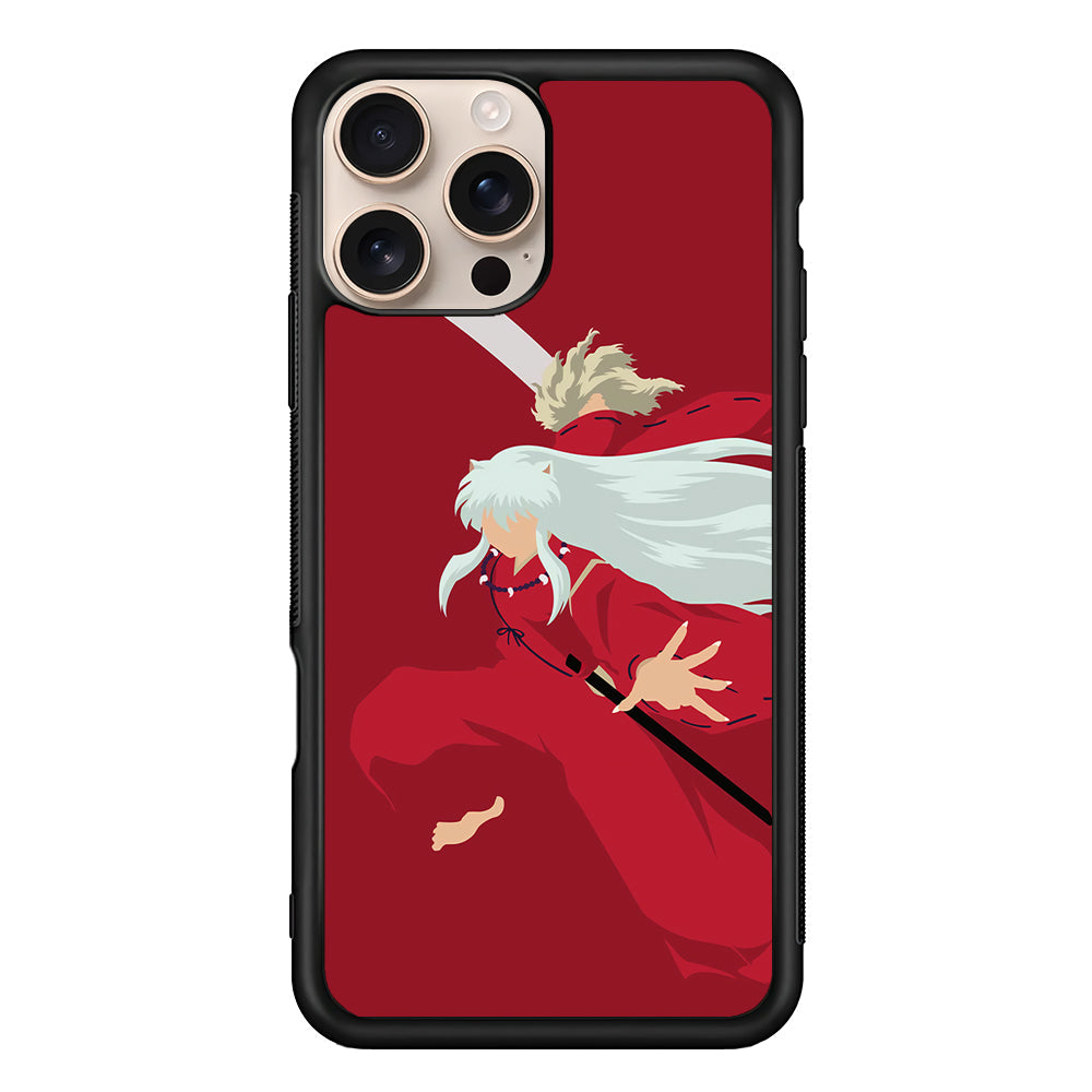 Inuyasha Red Background iPhone 16 Pro Max Case - Altracase