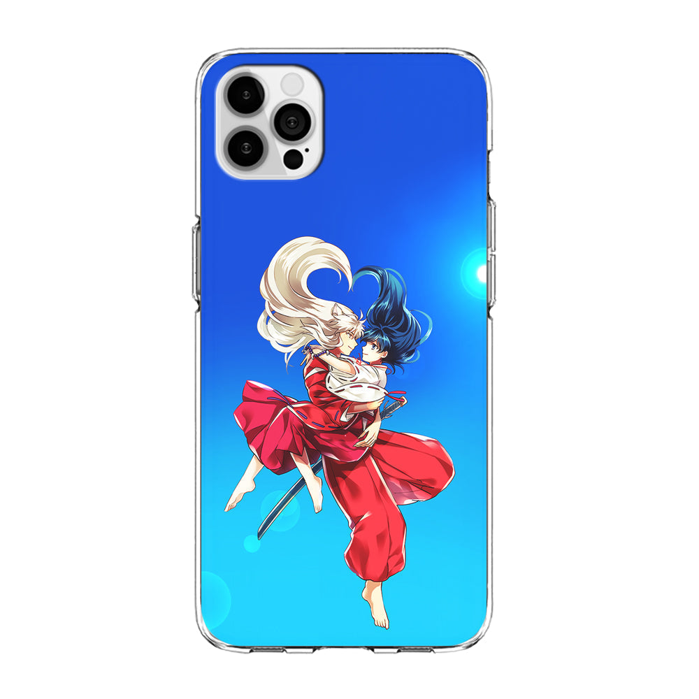 Inuyasha and Kagome Romantic iPhone 14 Pro Case-Phone Case-Clear Soft Case-Altracase