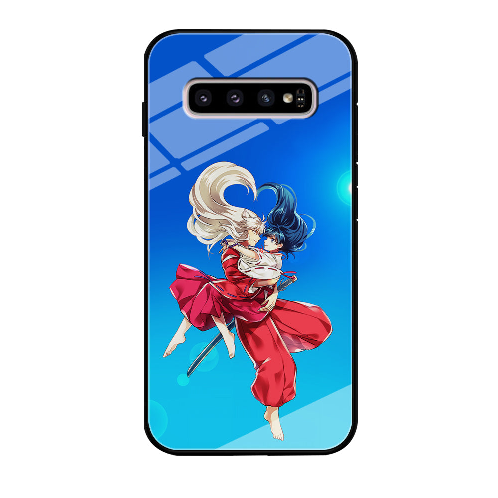 Inuyasha and Kagome Romantic Samsung Galaxy S10 Plus Case