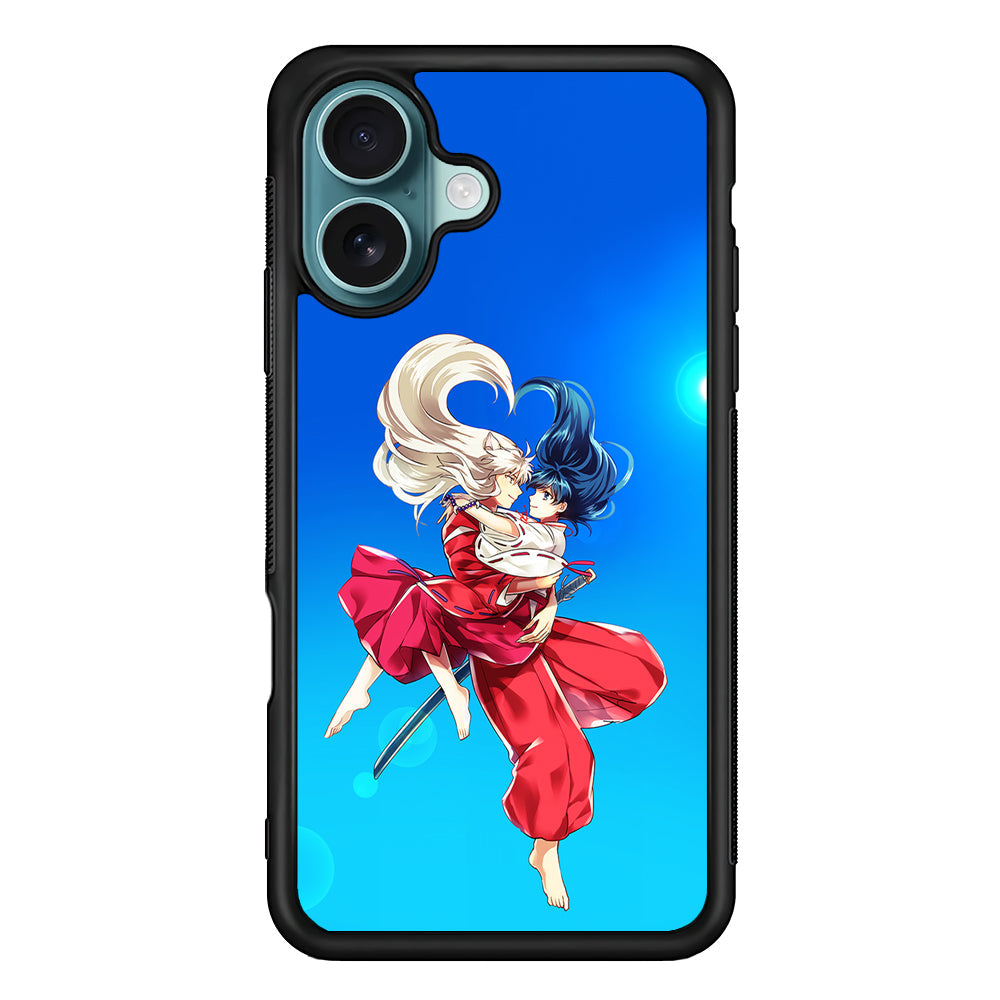 Inuyasha and Kagome Romantic iPhone 16 Plus Case - Altracase
