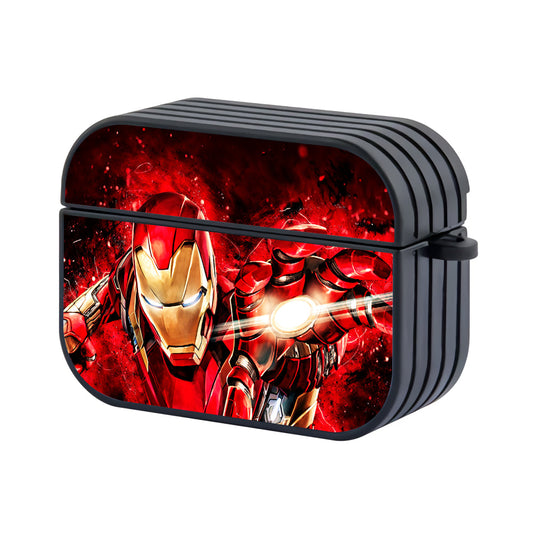Iron Man Red Neon Lights Apple Airpods Pro 2 Case-Airpods Pro 2 Case-Altracase