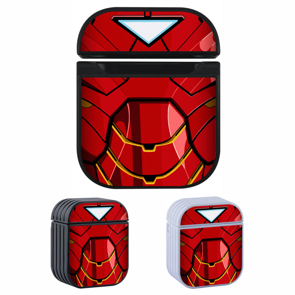 Iron Man Suit Armour Hard Plastic Case Cover For Apple Airpods
