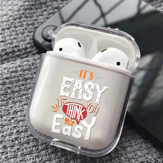 It's Easy Hard Plastic Protective Clear Case Cover For Apple Airpods-AirPod Case-Altracase