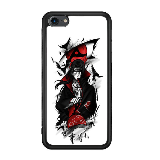 Itachi Uchiha White iPod Touch 6 Case-Phone Case-Rubber White (2D Case)-Altracase
