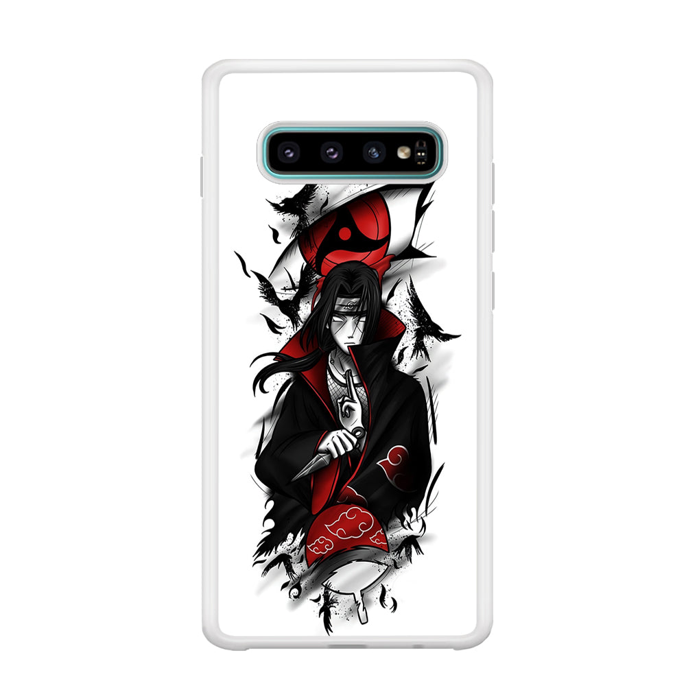 Itachi Uchiha White Samsung Galaxy S10 Plus Case