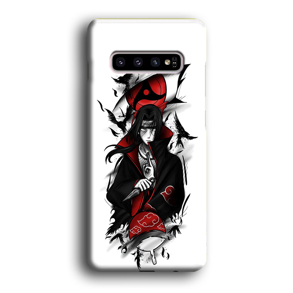 Itachi Uchiha White Samsung Galaxy S10 Plus Case